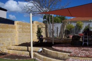 fixing retaining wall