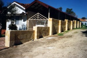 pave drain wall
